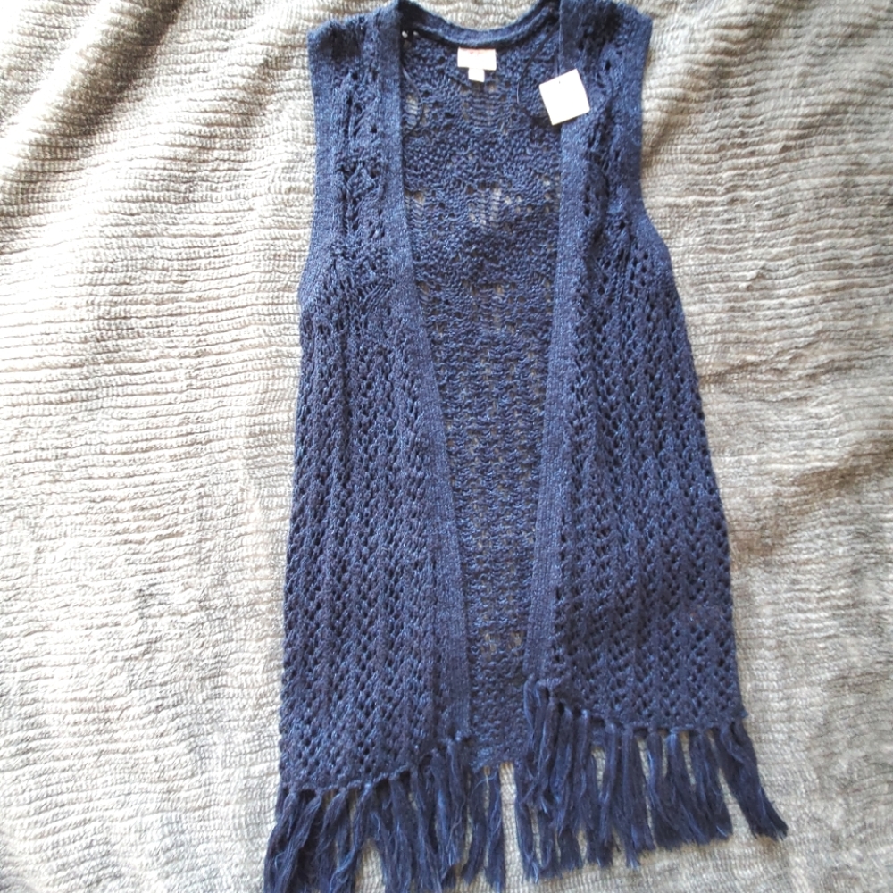 Justice Girls 16/18 Navy Cardigan